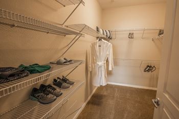 Walk in closet space